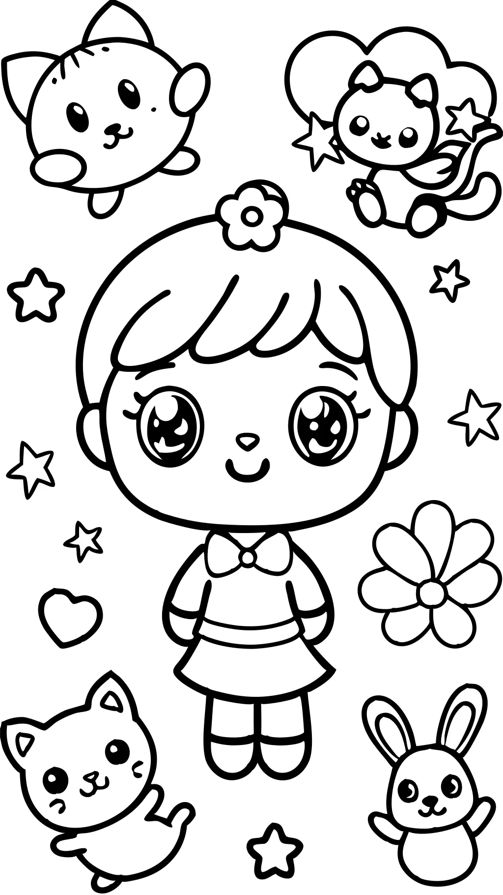 cute chibi coloring pages